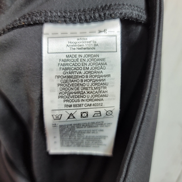 Adidas Women's Primegreen Black Aeroready ⅞ Length Spellout Leggings Size Medium - Picture 5 of 7